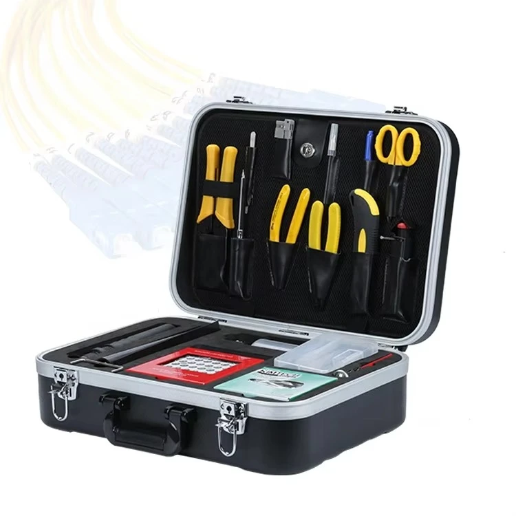 FK-P3200 Complete Curing & Polishing Tool Set for Fiber Connector Assembly FTTH Fiber Optic Tool Kit