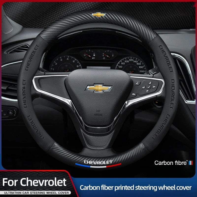 Car Steering Wheel Cover For Chevrolet Aveo Bolt Onix Cruze Spark Cavalier Colorado Lacetti Trailblazer Silverado Tahoe Traverse