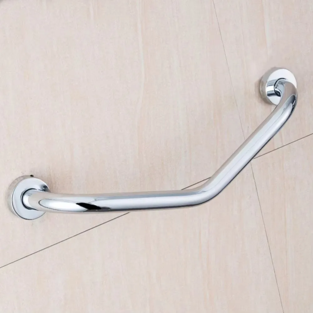 Stainless Steel Bathroom Handrails Thicken Non-Slip Grip Bathroom Balance Bars Advanced Auxiliary Balance Support Grab Rail