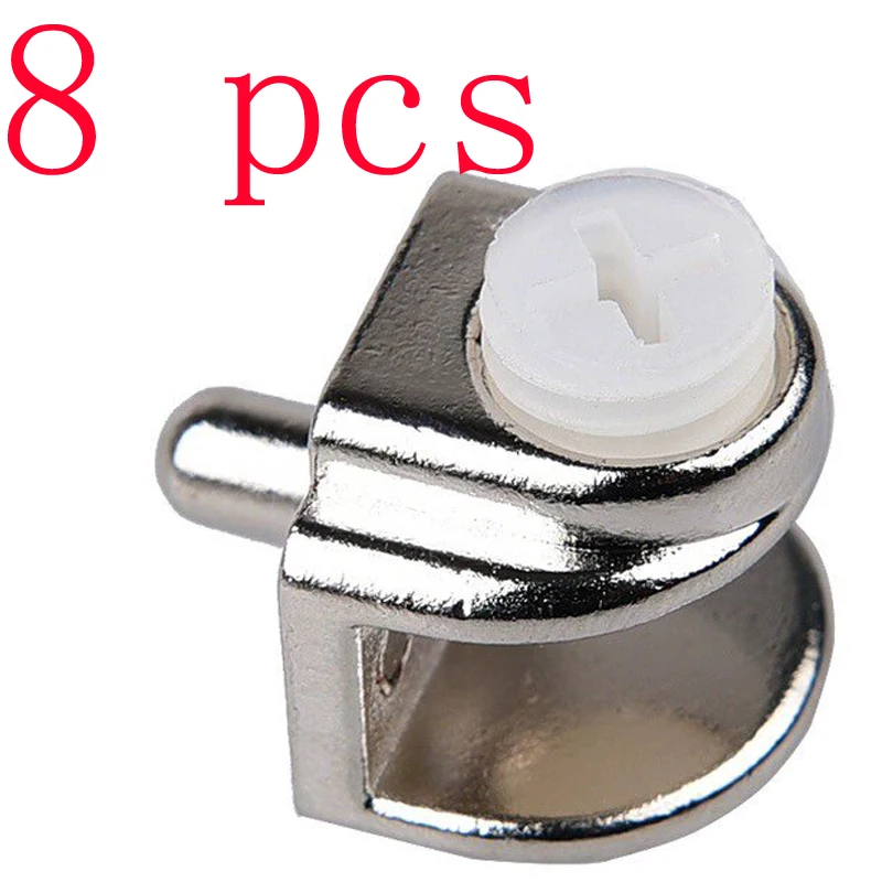Glass Clamp Bracket Wine Cabinet Shelf Holder Semi Circle Square Layer Support Clip Mounting Hardware