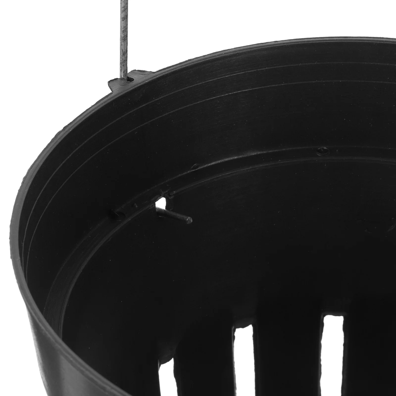 

BUTIFULSIC 8pcs Tall Plant Pots Indoor Flowerpots Garden Wall Basket for Balcony Plastic Black Planter