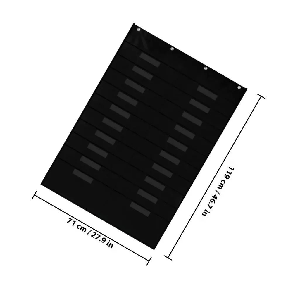 Over The Door Wall File Organizer Black Large Capacity Classroom Mail Magazine Folder Holder Classroom Organization File Storage