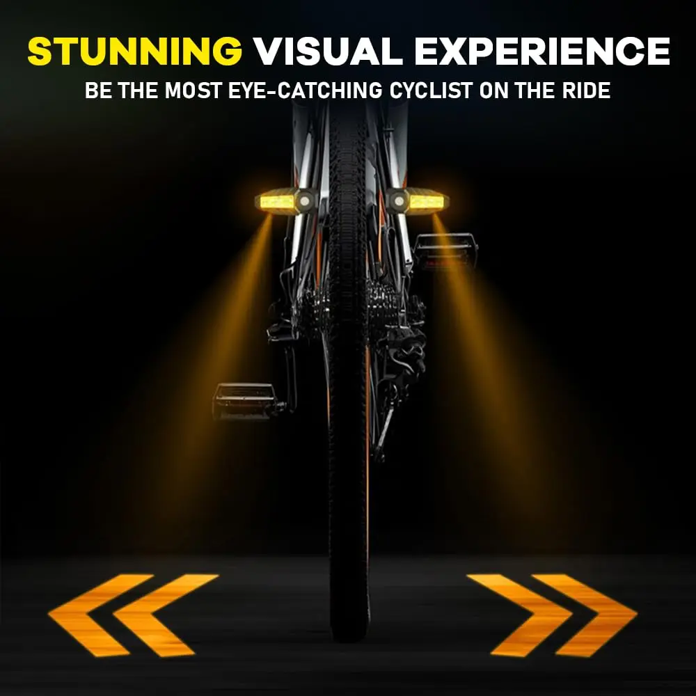 

OFFBONDAGE Turn Signal Bike Tail Lights Wireless Remote Control Waterproof Rechargeable Cycling Rear Lamp LED MTB Rear Light