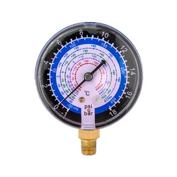 Low (Blue) Pressure Gauge for Air Conditioning REFRIGERANT R134a R22 R12 R404a 0-15KG/cm2,0-350PSI