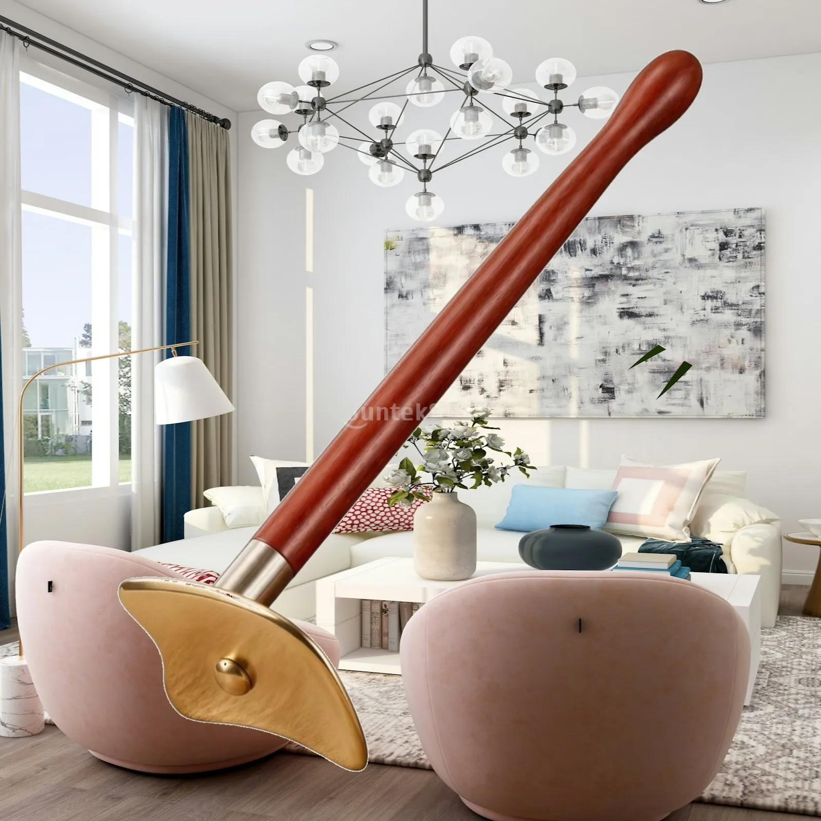 Gua Sha Scraper with Long Handle Lymphatic Drainage Long-Handled Gua Sha Tool Massager Manual for Adults, Home