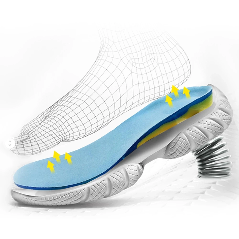 Silicone Non-Slip Gel Soft Sport Shoe Insoles Massaging Insole Orthopedic Foot Care For Feet Shoes Sole Shock Absorption Pads image 2