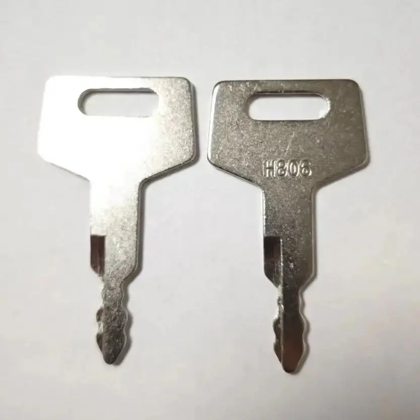 

2PCS H806 Key For Takeuchi New Holland Excavator Case Gehl Track Skid Steer Loader BU1698X2