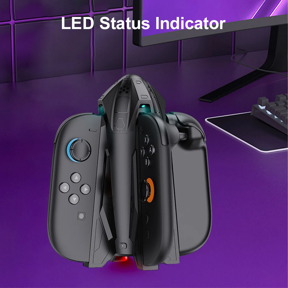 Station de chargeur magnétique pour Switch 2, Joy-con RGB, avec câble de chargement, support de chargeur pour Switch 2