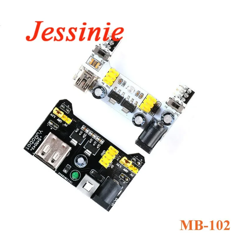 MB102 Breadboard Power Supply Module /MB102 White Breadboard Dedicated Power Module 2-way 3.3V 5V MB-102 Solderless Bread Board