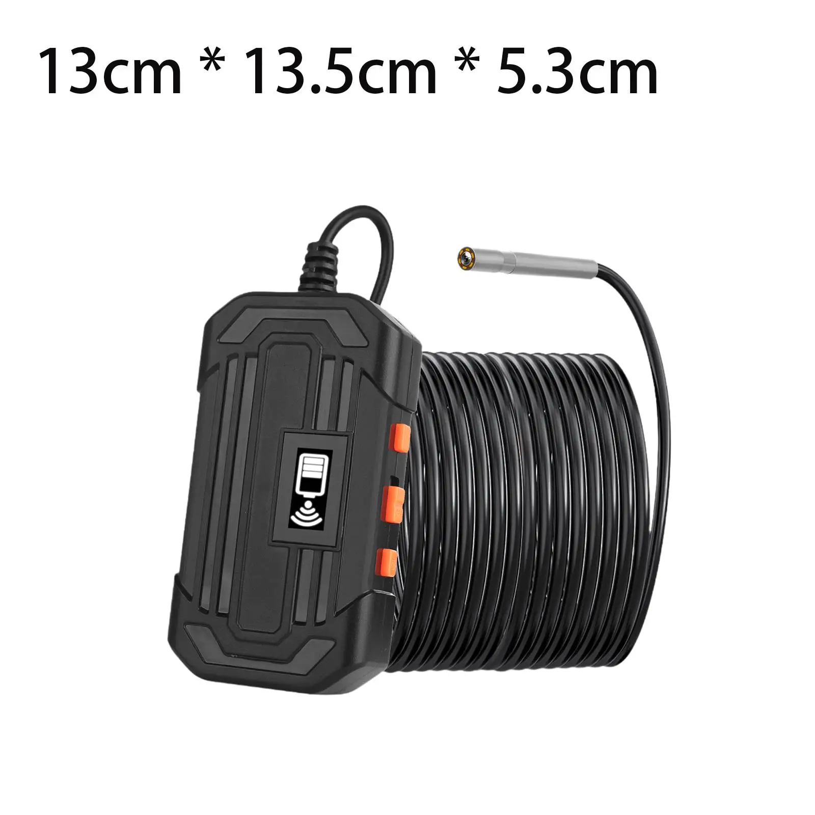 Endoscope Camera with Light 3.9mm Lens 5cm~500cm 4H 70 Degrees Viewing Angle 2 Million Pixels 6 LEDs Inspection Camera Accessory