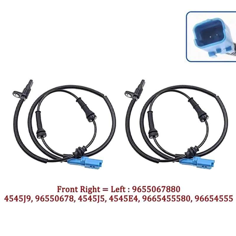 A04E-Front Rear ABS Speed Sensor For Citroen C-Elysee C3 DS3 207 208 301 2008 9655067880 9665592380 4545J9 4545J8 5
