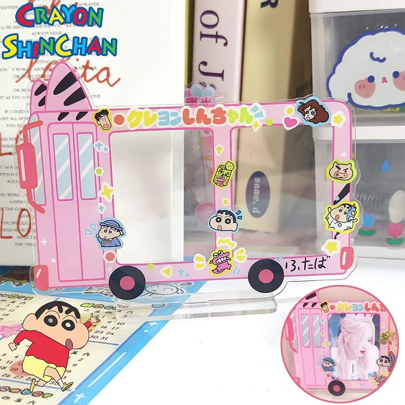 

Crayon Shin-chan Cartoon Acrylic Photo Frame Anime Double Card Position Frame Stand Home Office Decor Funny Photo Ornaments Gift