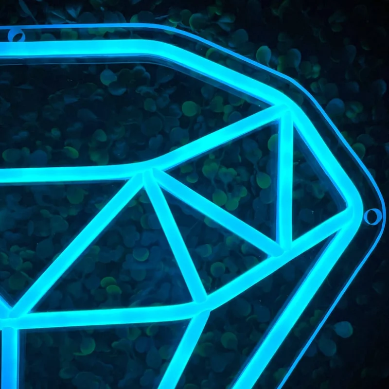 Diamond Neon Sign LED Neon Lig - Party Games Shop ulasan dan harga