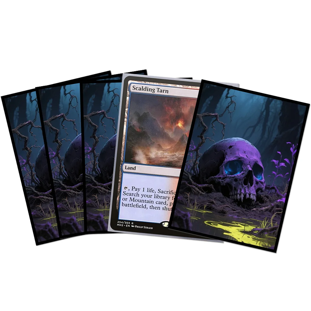 skull card sleeves Fantasy North - Sid Wilde - Gang Member - 100 Smooth Matte TCG Trading - Fits Magic MTG Commander Pokemon and Other Card Games - Playing Card Sleeves in Saudi Arabia themed sleeve crafted by Play To Win Was looking for a good