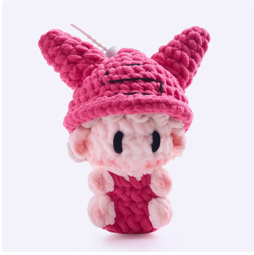Celebrity merchandise: gummy candies, handmade crocheted dolls, keychains, and concert support materials/merchandise.