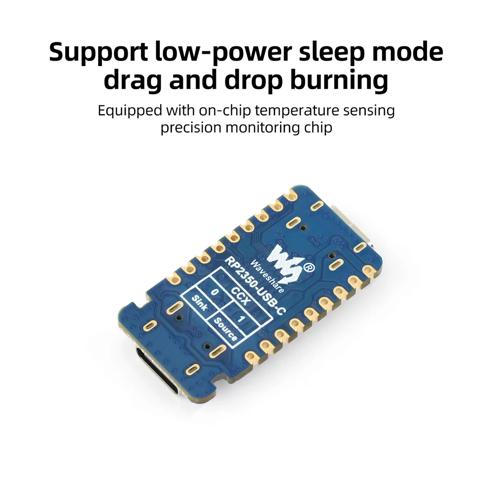 RP2350 USB-C Mini-Entwicklungsboard Dual-Core-Mikrocontroller mit Typ-C und GPIO für IoT-DIY-Projekte – Detail 8