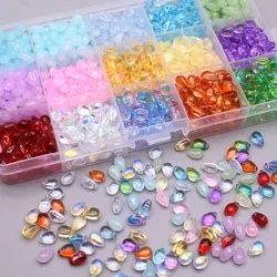 30/60Pcs Water Drop Shape Czech Glass Beads 6x9mm DIY Jewelry Findings Water Drop Glass Beads for Jewelry Making DesignNecklace