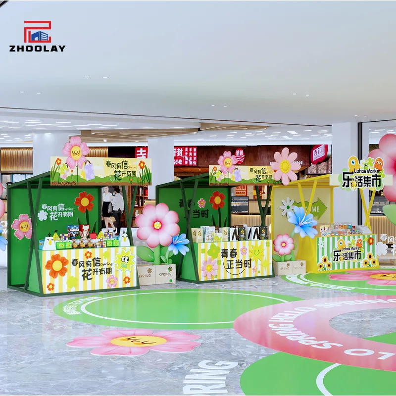 custom.Market Cultural Activities Stall Night Market Food And Snack Night Market Cup Cake Stall Multifunctional Sales S