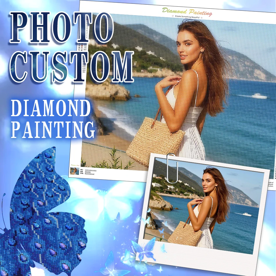 RUOPOTY 5D diamant peinture Photos personnalisé adultes artisanat cristal passe-temps strass bricolage diamant photos pour faire cadeau personnalisé