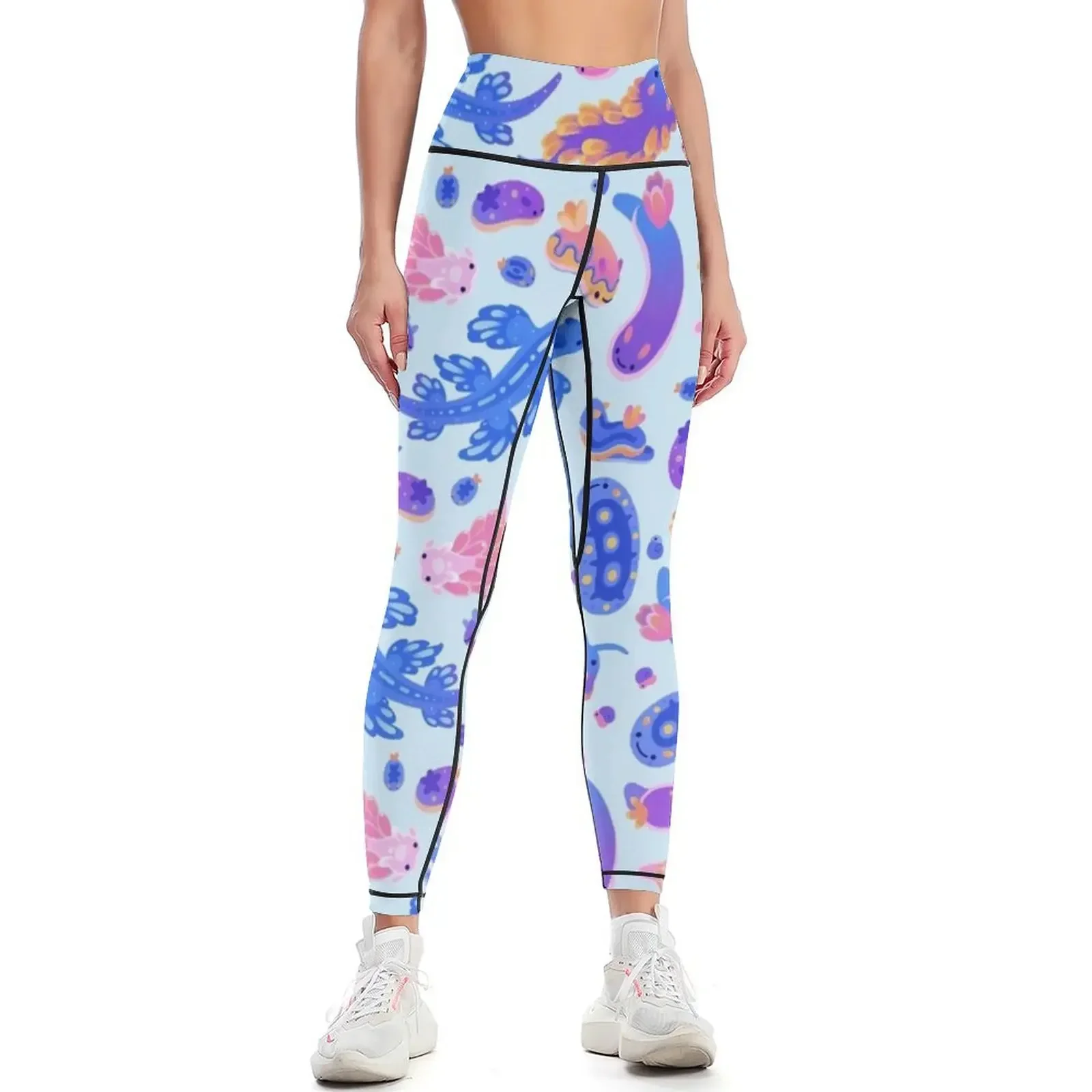

Sea slug - pastel blue Leggings Legging sexy woman Sports female legging pants raises butt push up legging Womens Leggings