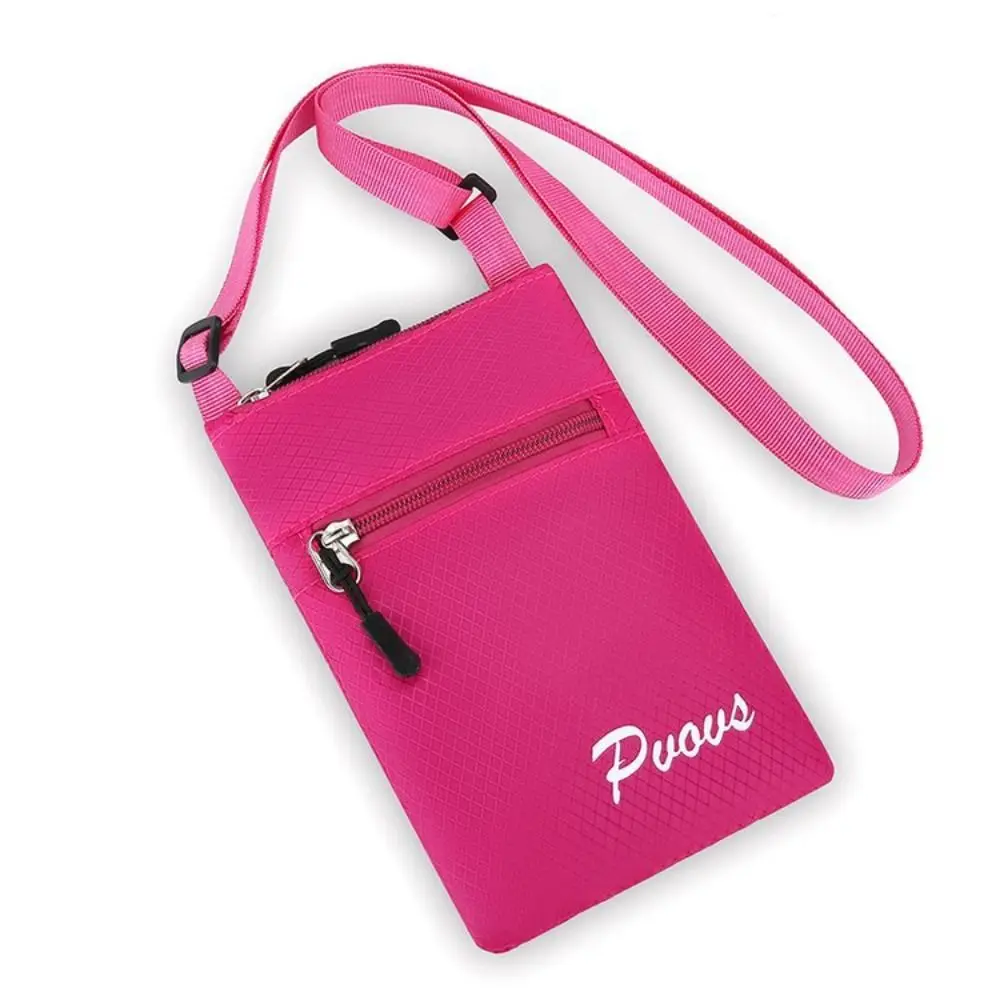 

Simple Multifuctional Square Shoulder Bag Candy Color Sports Small Crossbody Bag Casual Zipper Coin Pouch Traveling