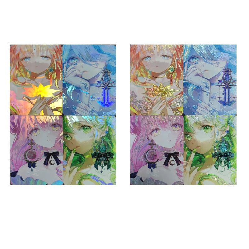 Japanese Anime Goddess Story Diy Homemade Genshin Impact Nilou Furina Misono Mika Collection Card Christmas Birthday Gift