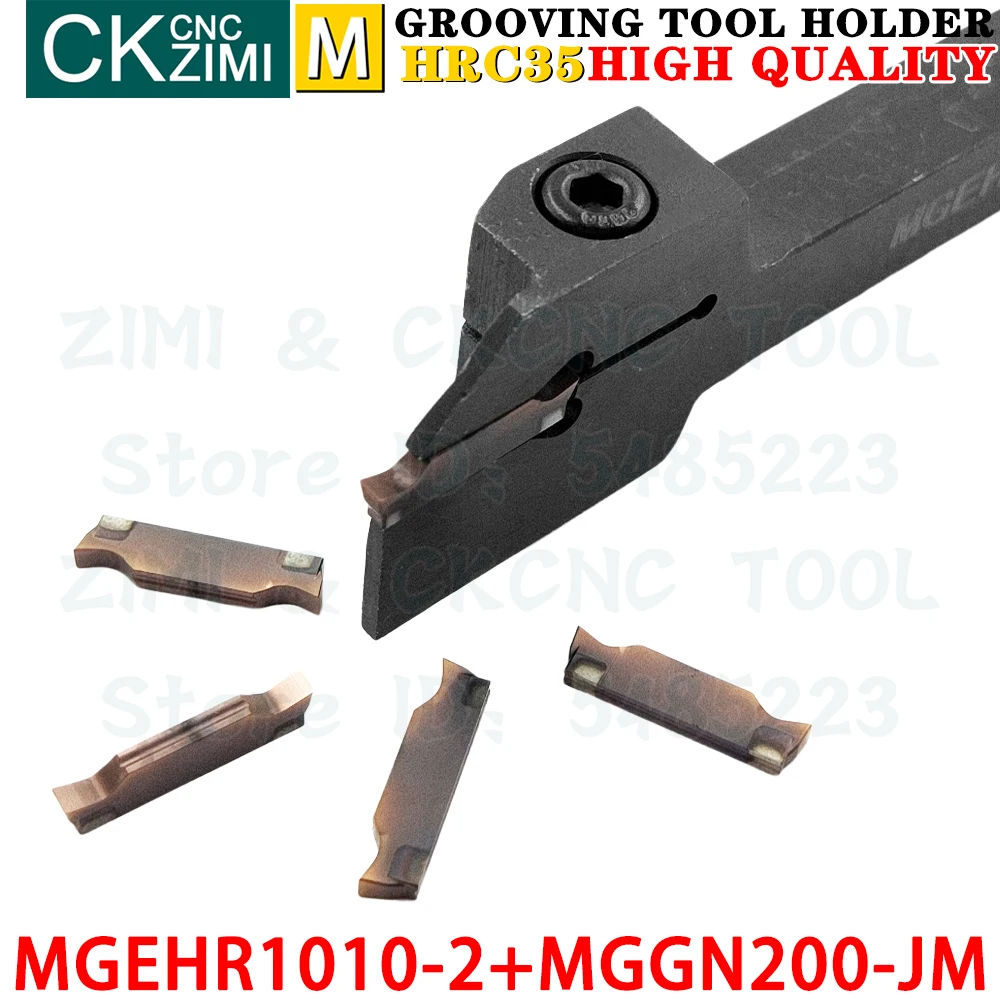 MGEHR1010-2 MGEHR 1010 2mm portautensili per scanalatura + MGGN200-JM MGGN 200 inserti in metallo duro inserti per scanalatura utensili supporto scanalato per taglio CNC