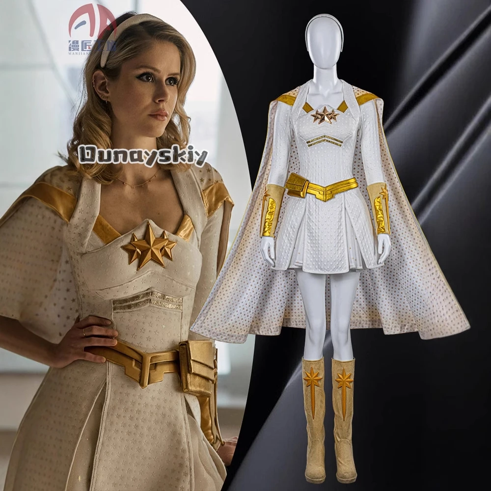 Starlight Annie January Cosplay Suit The Seven Annie Dress Halloween Cloak Adult Women Skirt Belt Boots Costume Outfit Boys