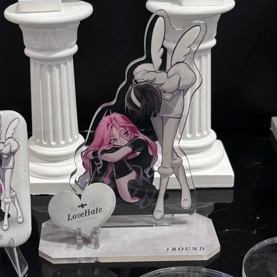 새로운 자체 제작 외계인 무대 창의적인 아크릴 스탠딩 플라크, 고급스러운 데스크탑 장식으로 친구에게 선물하기에 적합합니다.