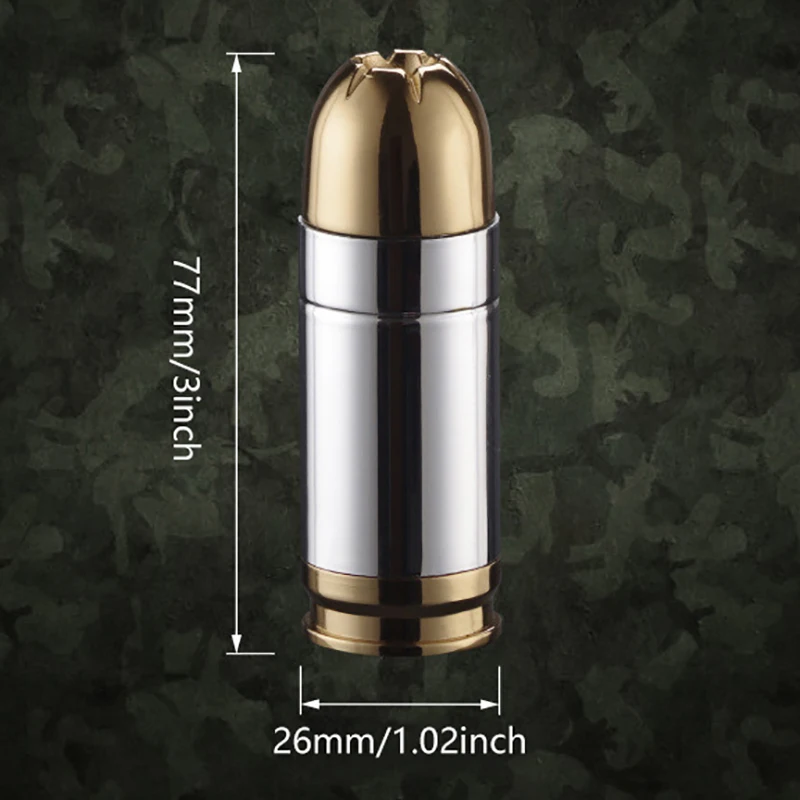 Creative Mini Bullet Windproof Bullet Jet Flame Butane Gas Refillable Lighters BBQ Flame Ignition Tools