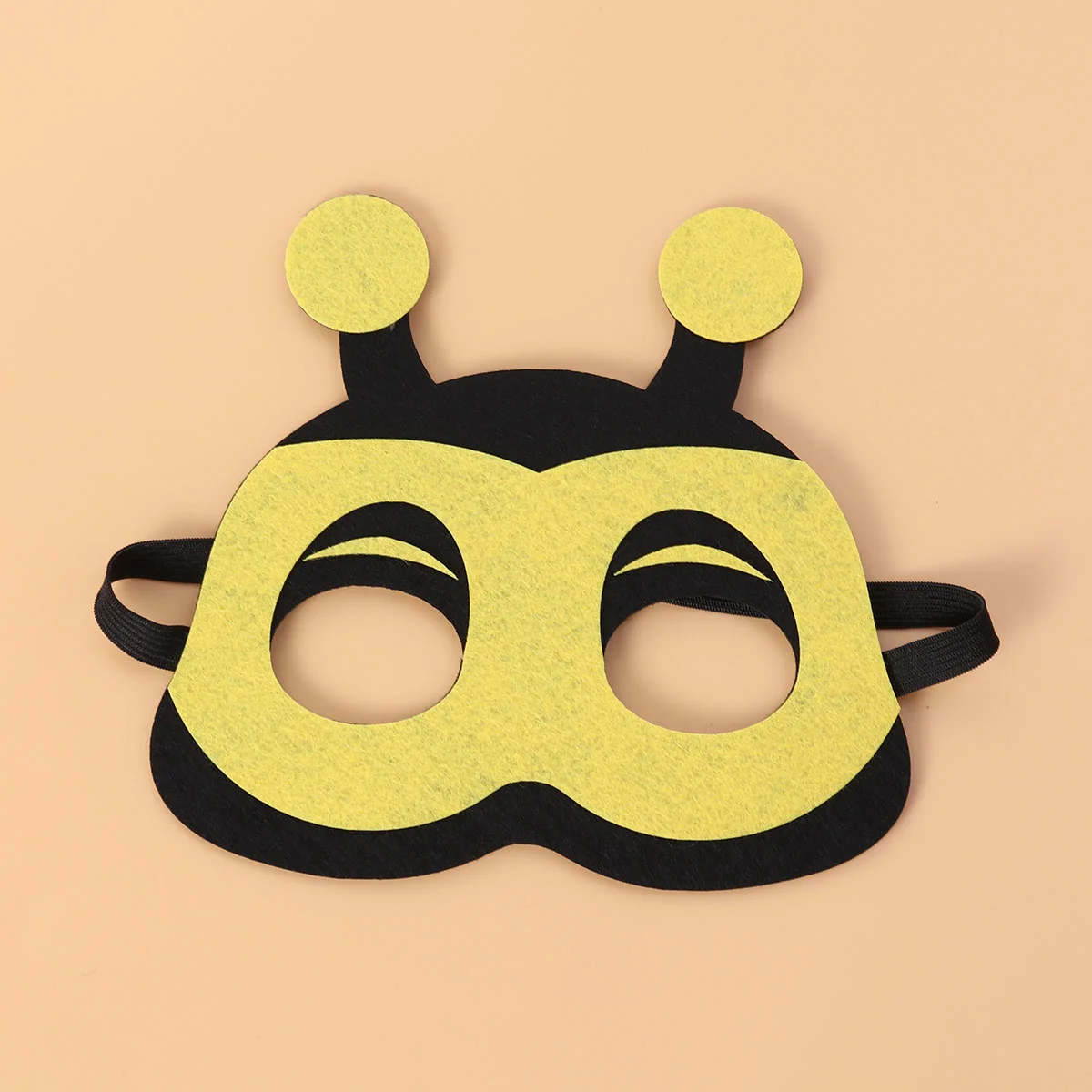 Cartoon Animal Masks Half-face Eye Masks Cosplay Costume Supplies Party Favors for Kids Boys Girls (Bee)