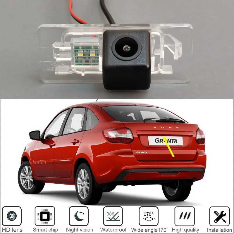 

Car Rear View Camera For LADA Priora Kalina Granta Vesta VAZ 2192 2194 2171 HD CCD Night Vision Car Rear Reversing Camera