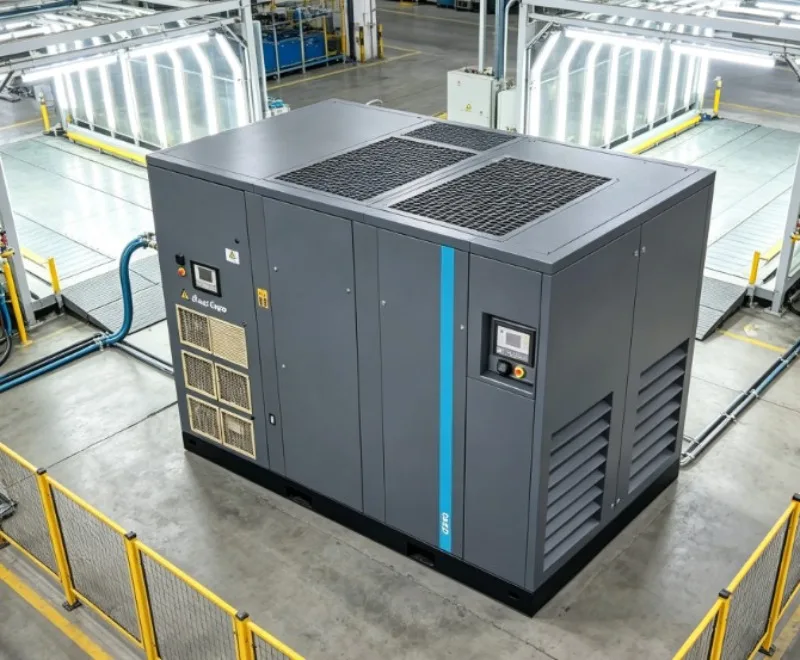 Fixed VSD Screw Air Compressor 55KW 8bar, Quiet Motor Core Compressor Equipment For General Industry Use