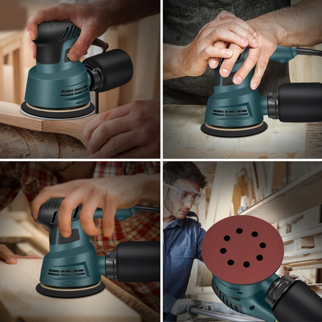 1pc Electric Orbital Sander Palms Sander Sanding Pads Central Vacuum Sanders with Brushless Motor for Woodworking Processing - view 5