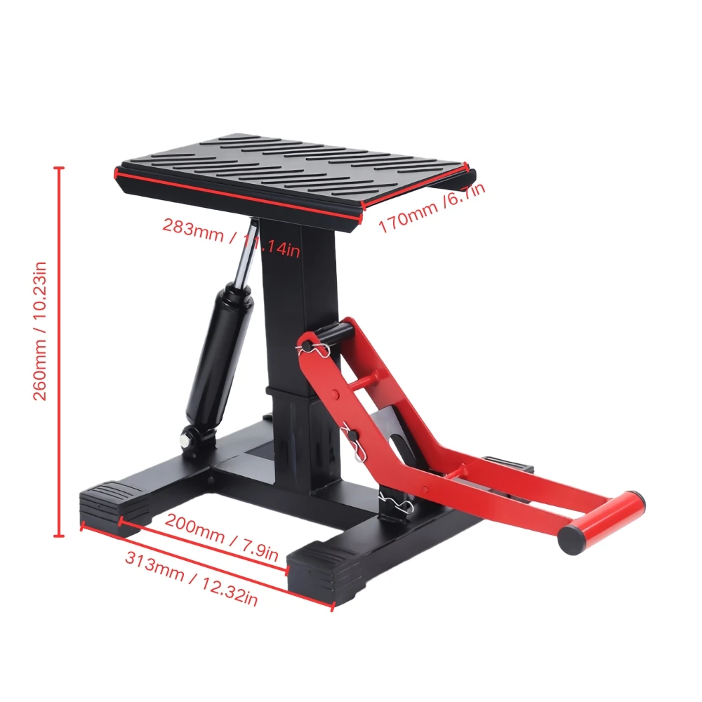 Universal Motorcycle Hydraulic Repair Stool Lift Stand For Dirt Bike Enduro Supermoto Motocross