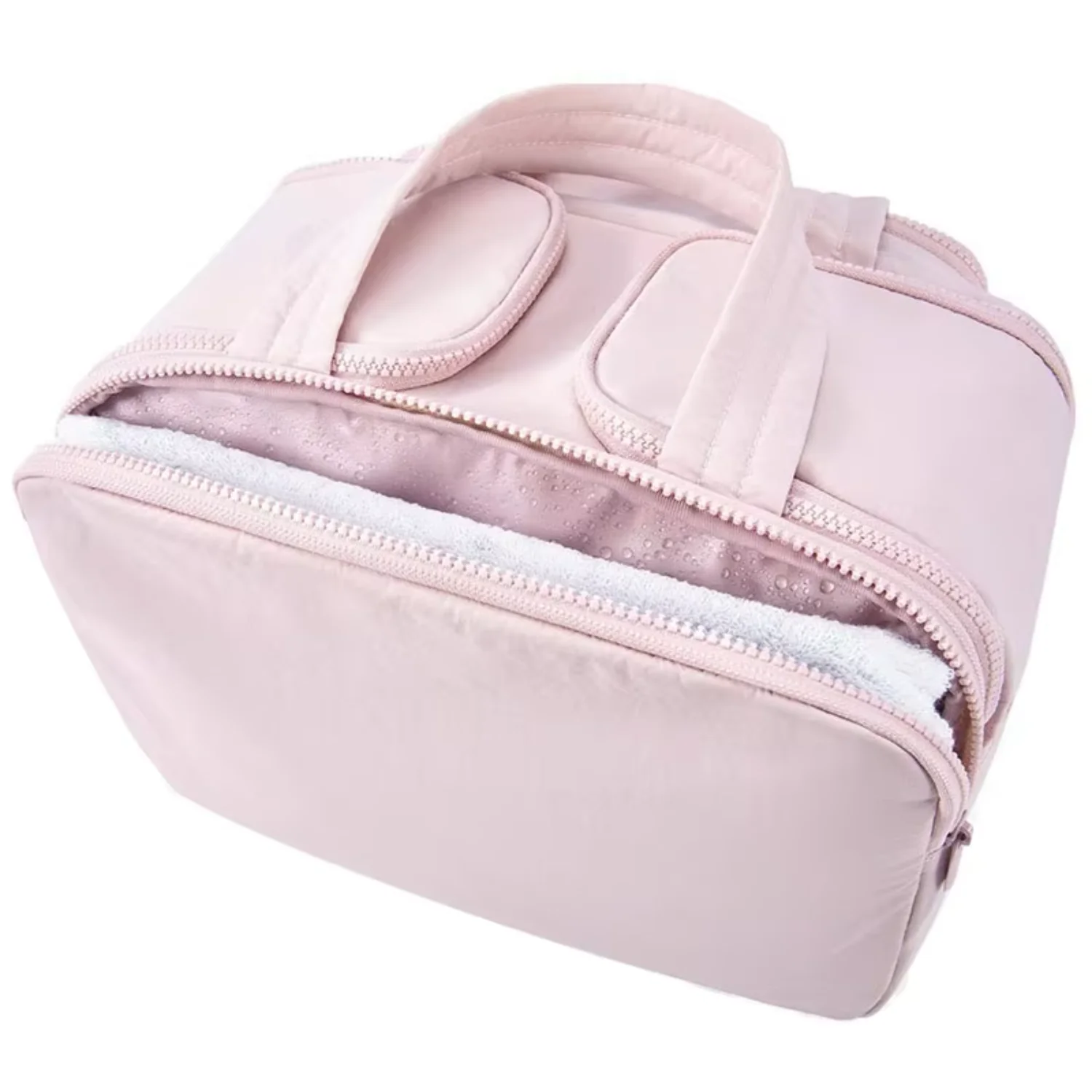 

Large Travel Puffy Makeup Organizer With Handle For Accessories Life Essentials Carrying Toiletries