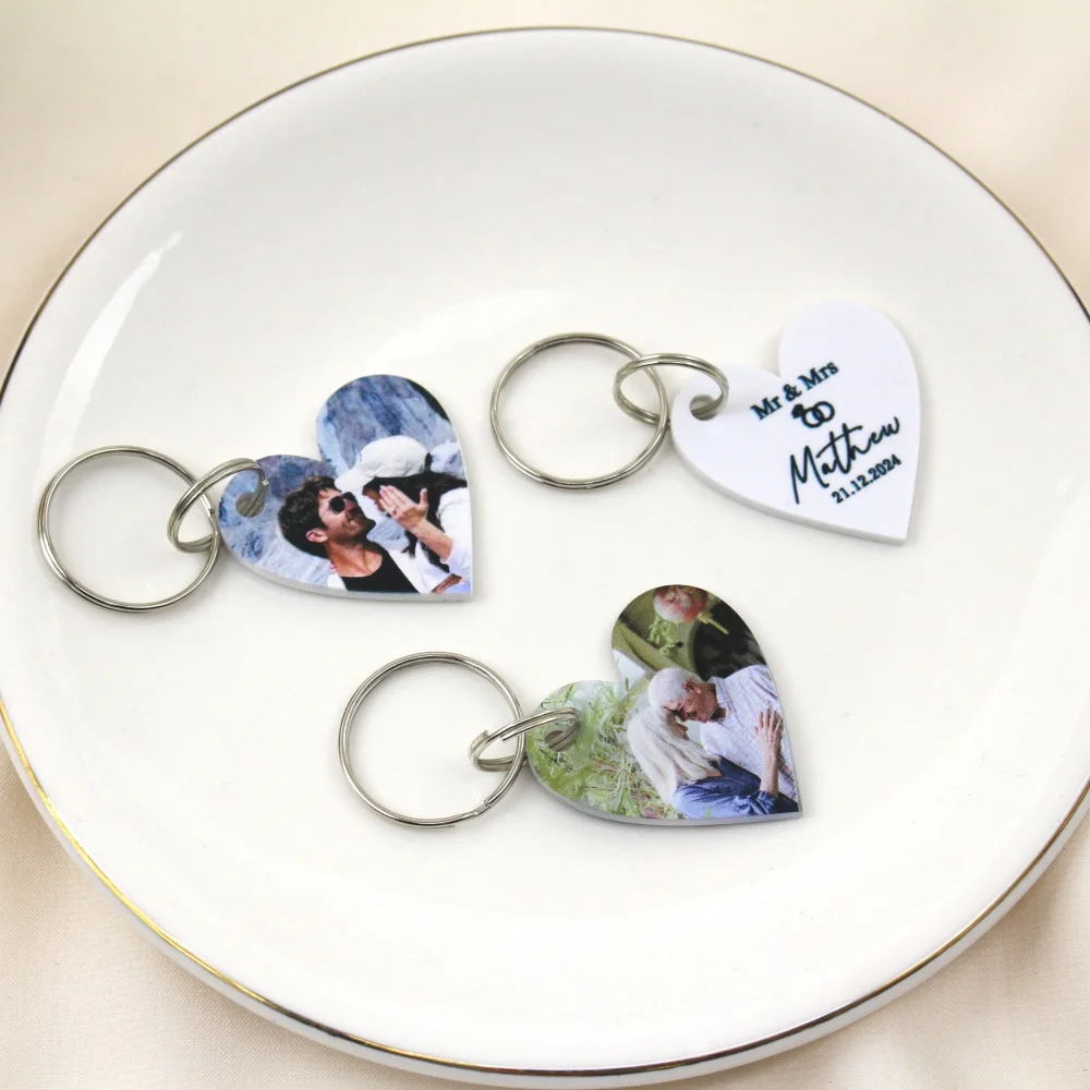 1pc Photo Custom Arcylic Keychain, Memorial gifts, Pet Keychain, Personalized Print Pet Photo Keychain, Love Memorial Keychain