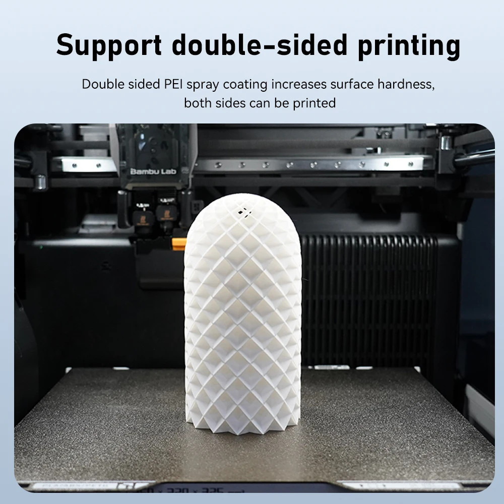 Untuk Bambu Lab H2D Build Plate Tekstur PEI Double Sided Bed 350X320Mm Kualitas Tinggi Tempat Tidur Berpemanas Suku Cadang Aksesori Printer 3D