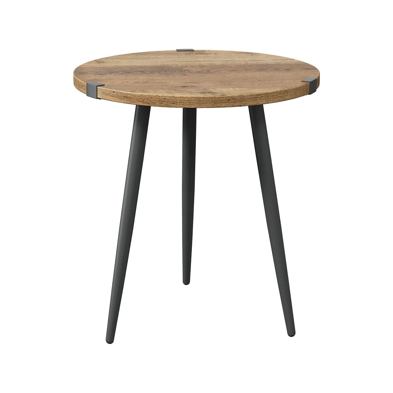 

23.6 Inch Round Coffee Table Mid Century Modern End Table for Living Room Home Office Easy Assembly Oak Center Table End Table