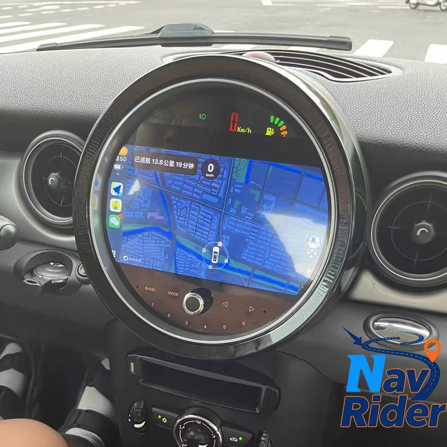 Android 16 Multimedia Player For BMW Mini One Cooper R55 R56 Peaceman Clubman 2007-2010 Car LCD Instrument Cluster Carplay 9inch