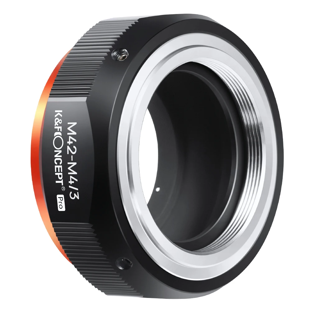 K&F Concept M42-M4/3 PRO Lens Mount Adapter Manual Focus Compatible with M42 Lens and Micro Four Thirds (M4/3) Mount Camera Body