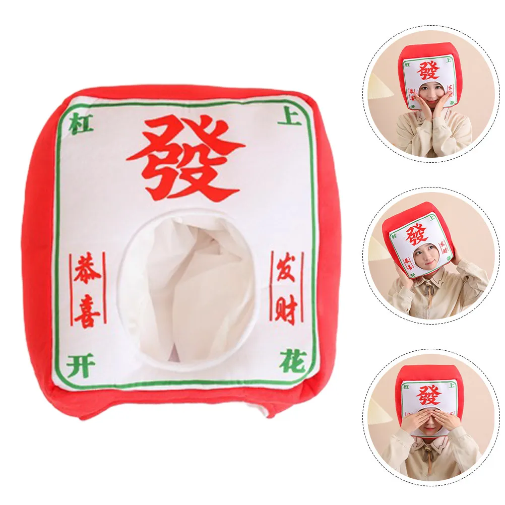 Mahjong Hat Lightweight Soft Comfortable Cute Cartoon Style for Party Cosplay Performance Photography Mahjong Hat