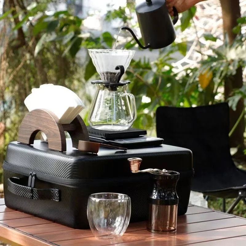 

304 stainless steel hand brew camping coffee maker