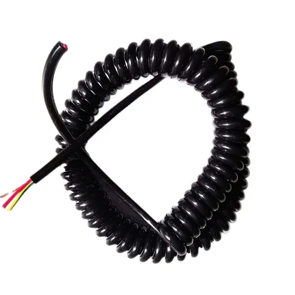 Novo calt 12 19 21 26 núcleos fio de mola cabo espiral para cnc mpg roda manual gerador de pulso cabo de mola