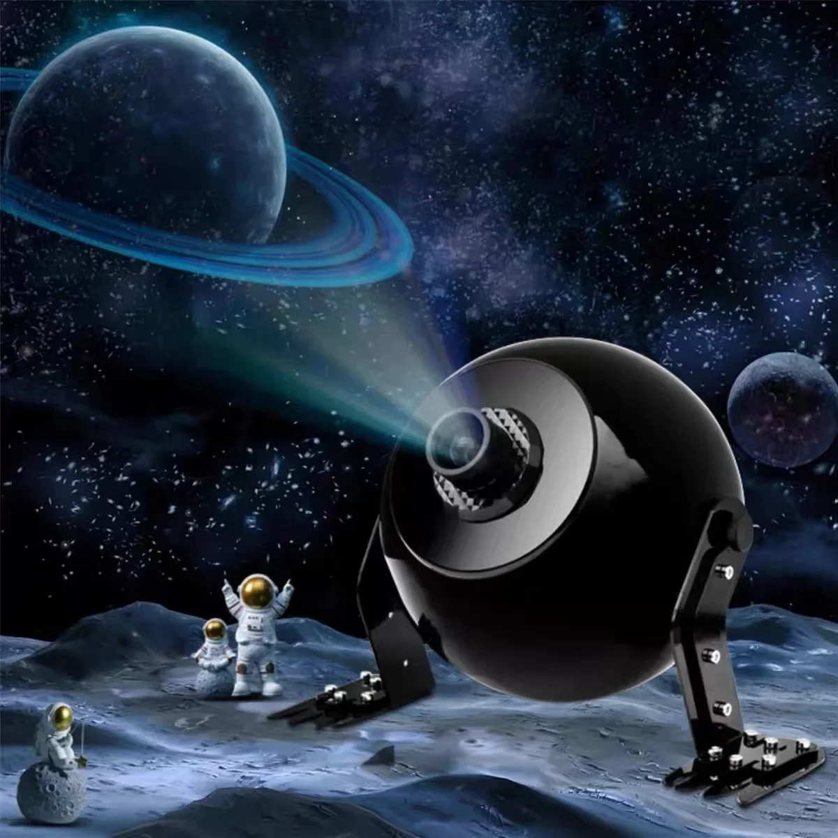 

Intelligent Voice Control 3D Dynamic Starry Sky Projector Children's Moon Universe Atmosphere Light Bedroom Living Table Lamps