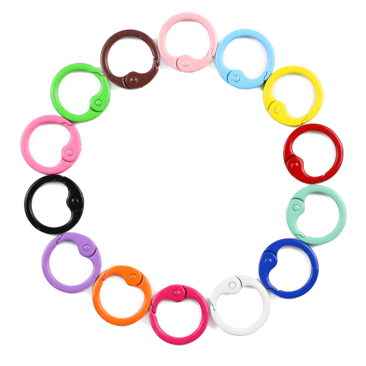 Zinc Alloy Tai Chi Spring Clasps Assorted Colors Handmade DIY Jewelry Making Kit Bag Charms Bracelets Necklaces Accessories