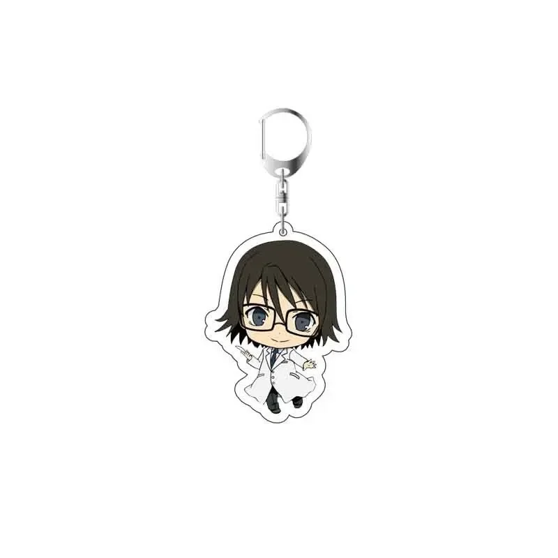 Anime Durarara!! Standoff Keychain Cartoon Figures DRRR Orihara Izaya Acrylic Key Ring Gifts Pendant llavero Keyring
