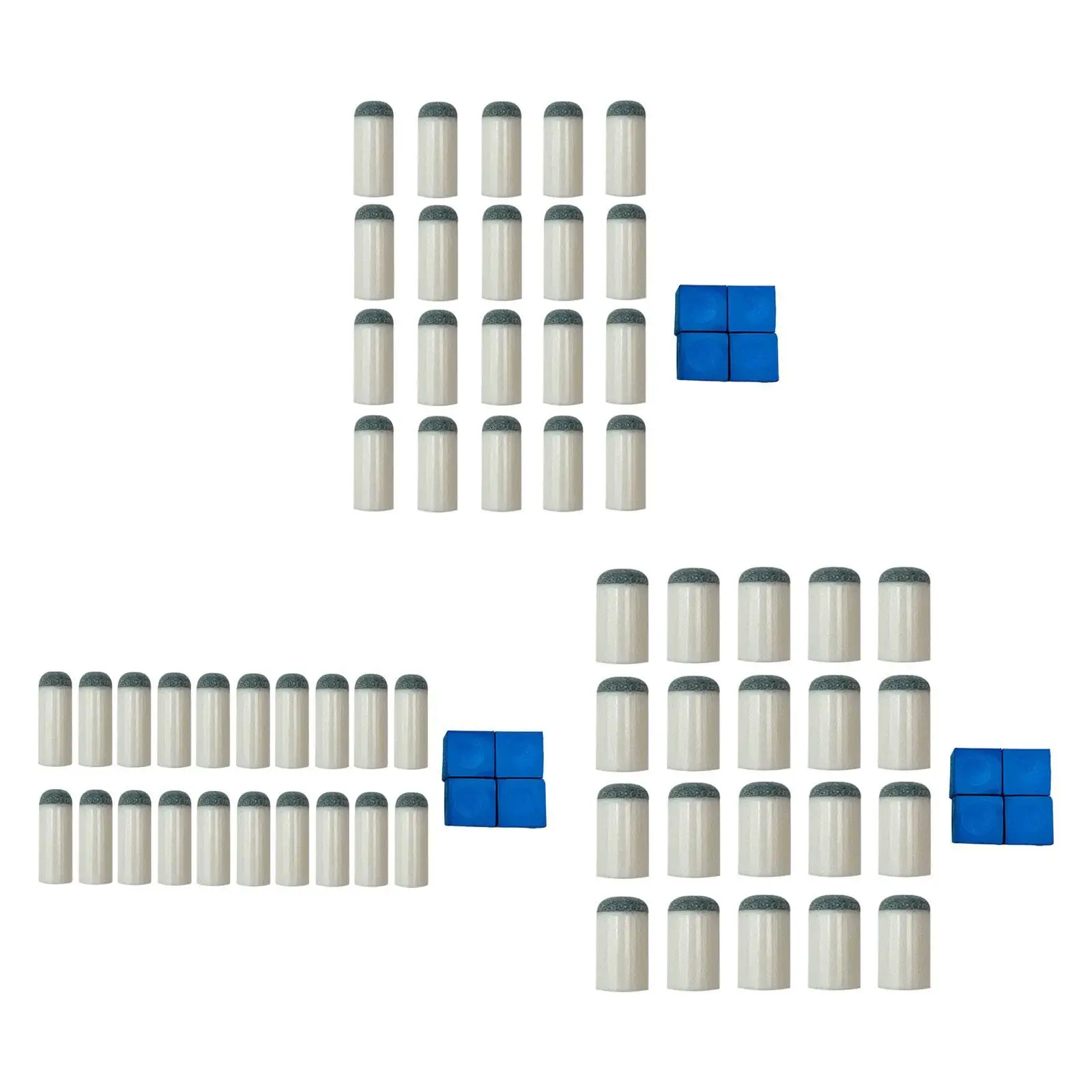 

20 шт. насадки для бильярдного кия, детали с мелом для бильярдного кия, бильярдный кий