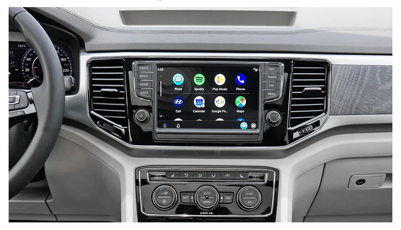 CarPlay nirkabel Android otomatis untuk Volkswagen VW Polo Golf Touareg Tiguan Teramont Passat 2017-2019 kotak modul antarmuka Video