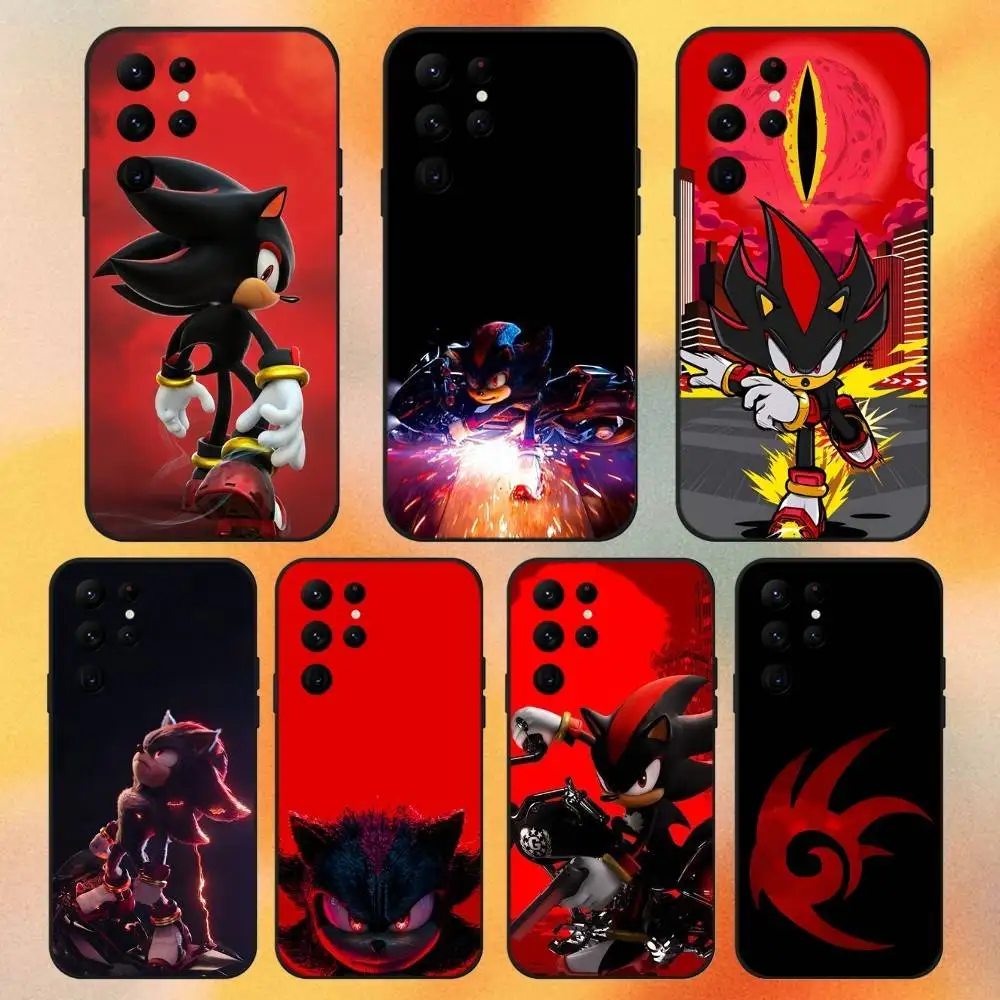 

Shadow 10 Phone Case For Samsung S 25,24,23,22,30,21,10,9,Ultra,Plus,Lite,FE,4,5G H-HedgehogS Black Soft Case